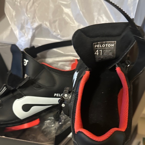 Peloton Black and Red Athletic Shoes - Picture 6 of 6
